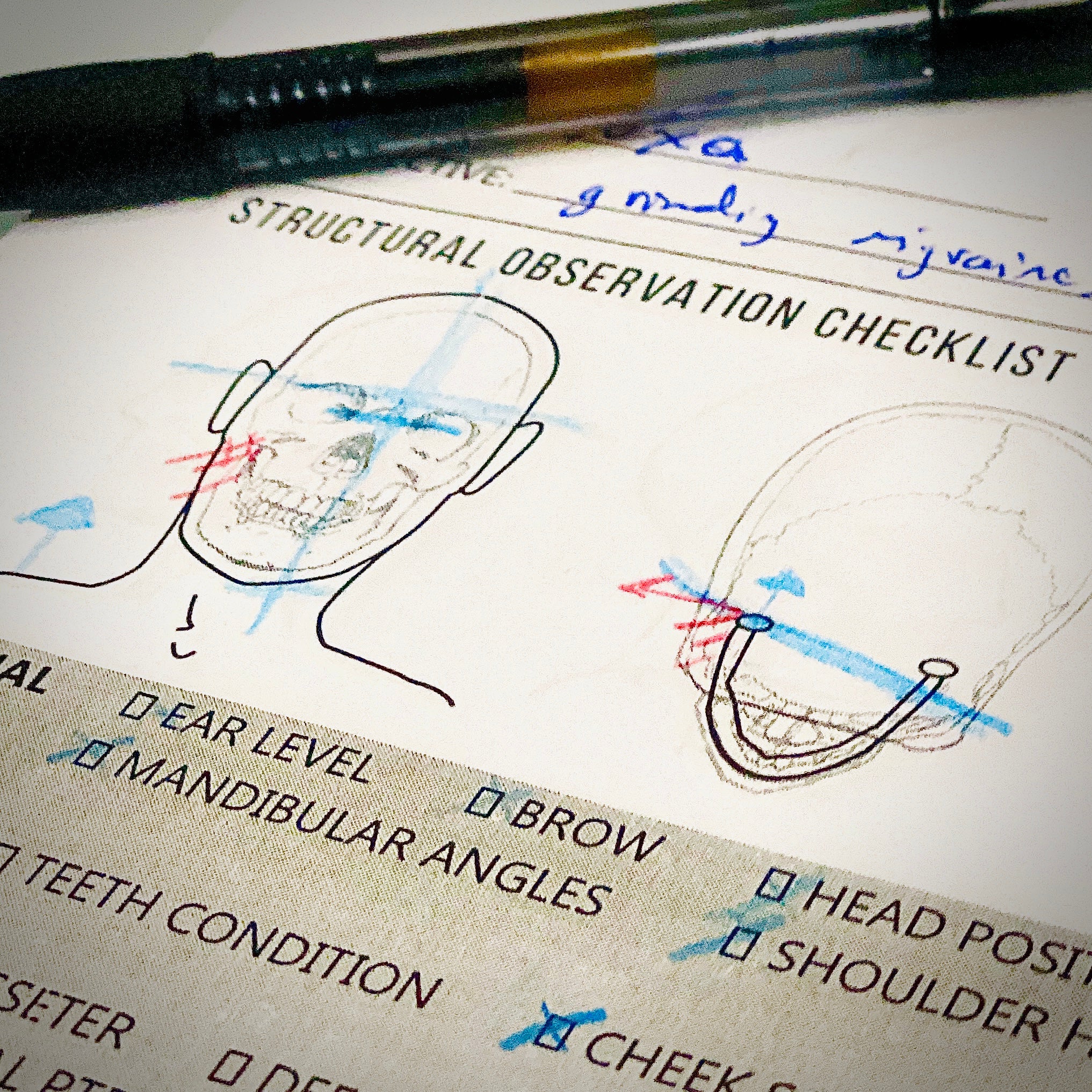 massage drawing reference